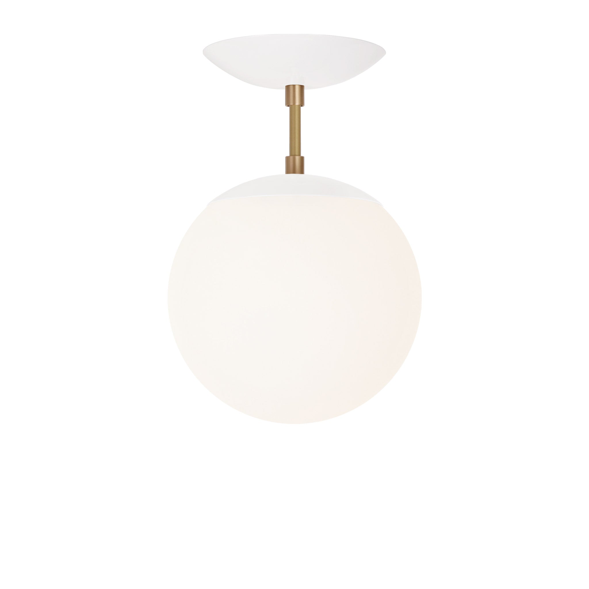 Alto Surface 8" shown in White with Brass