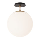 Alto Surface 12” shown in Heirloom Brass with a Black Stained Wood Canopy