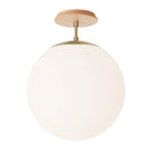 Alto Surface 12” shown in Brass with a Maple Wood Canopy