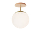 Alto Surface 8" shown in Brass with a Maple Wood Canopy