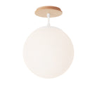 Alto Surface 10” shown in White with a Maple Wood Canopy