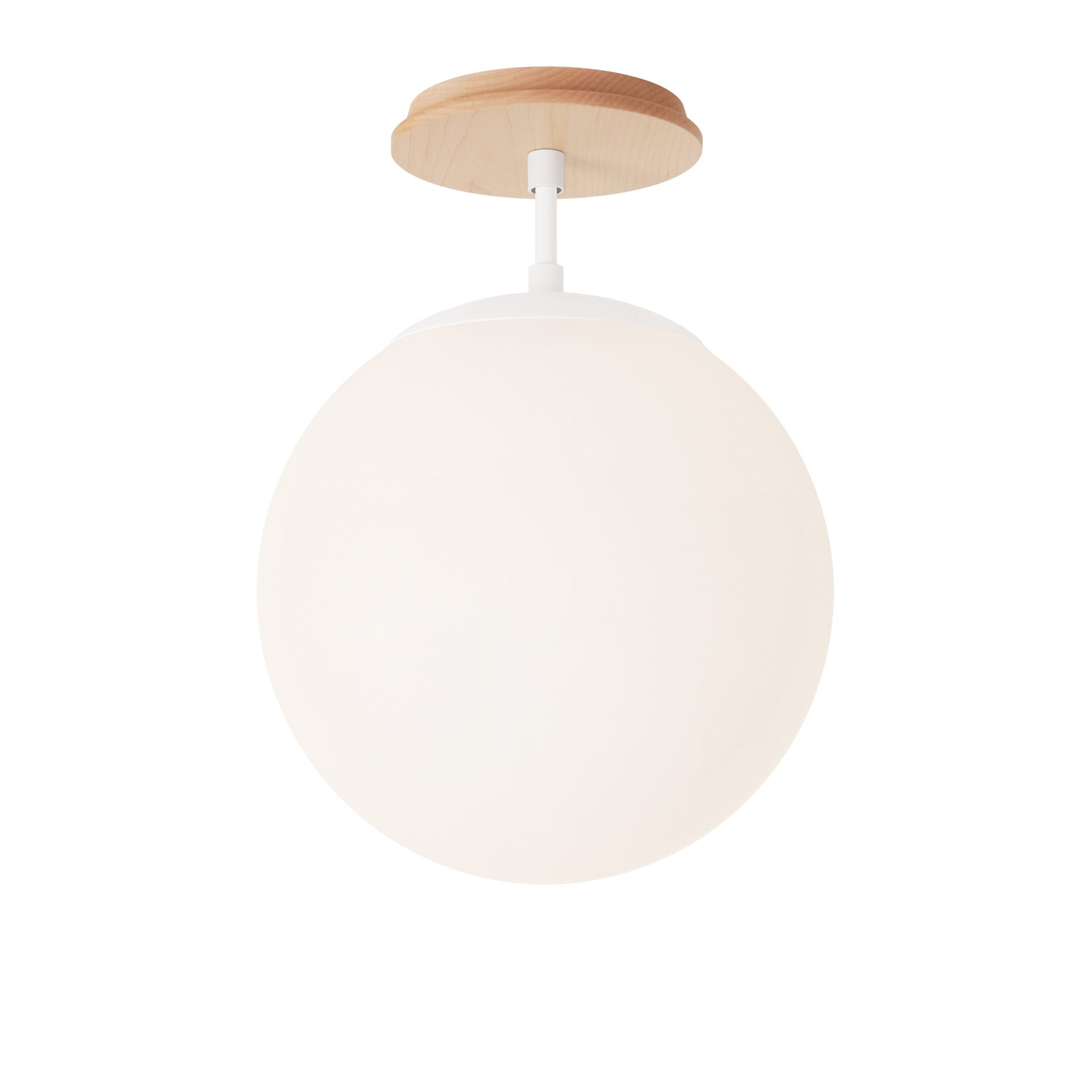 Alto Surface 10” shown in White with a Maple Wood Canopy