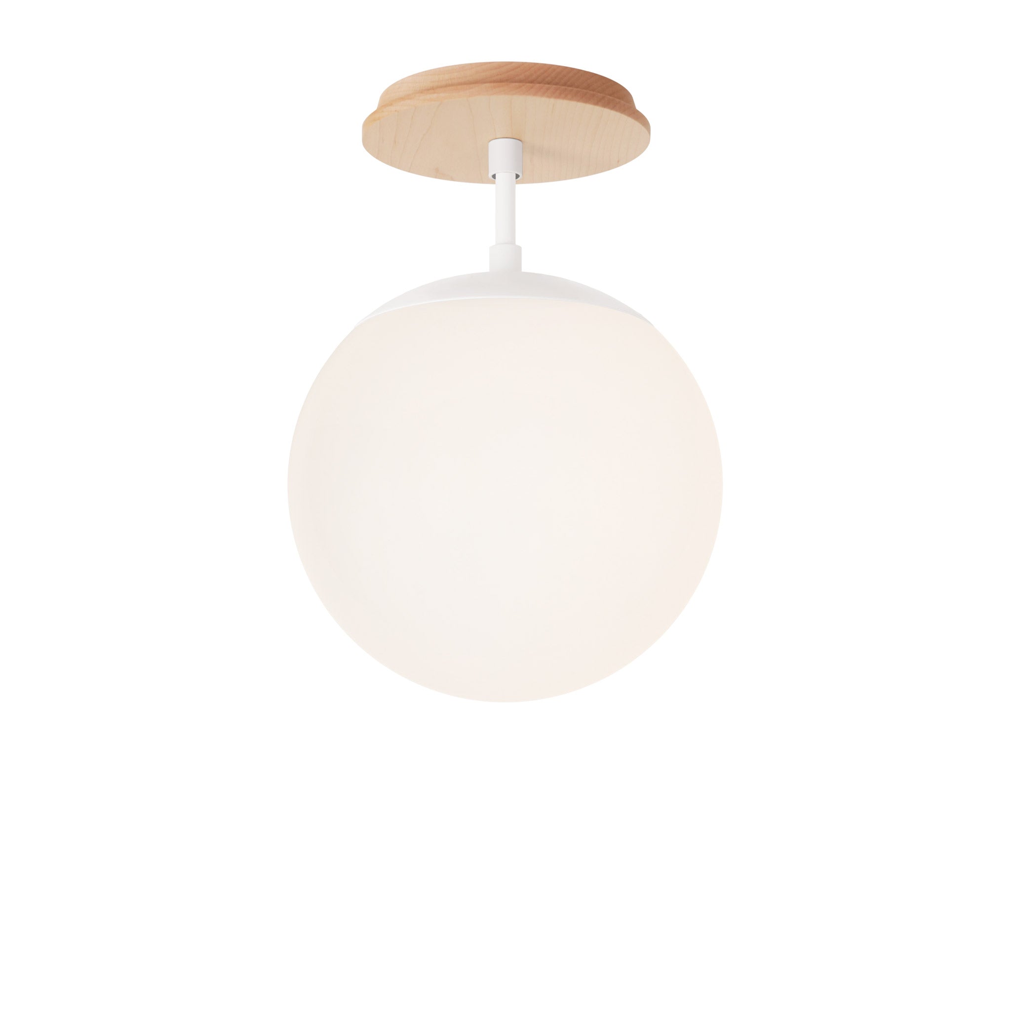 Alto Surface 8" shown in White with a Maple Wood Canopy
