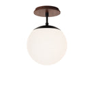 Alto Surface 8" shown in Matte Black with a Walnut Wood Canopy