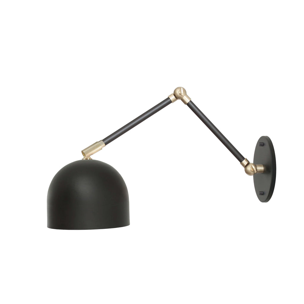 Amélie Double Articulated 6" shown in Matte Black with Brass accents