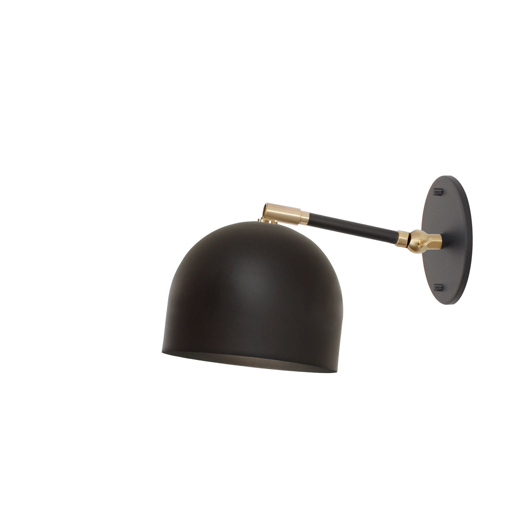 Amélie Single Articulated 6" shown in Matte Black with Brass Accents