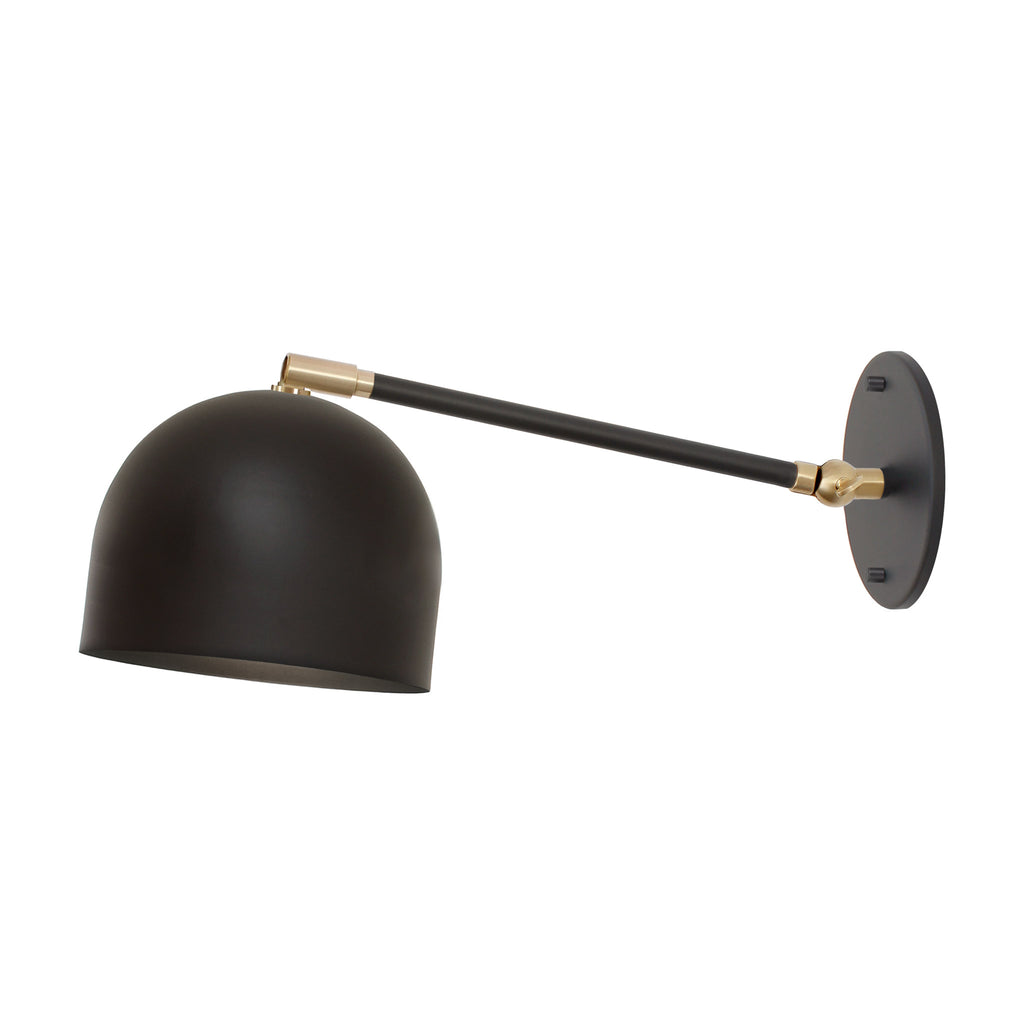 Amélie Single Articulated 6" shown in Matte Black with Brass Accents