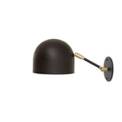 Amélie Single Articulated 8" shown in Matte Black with Brass Accents