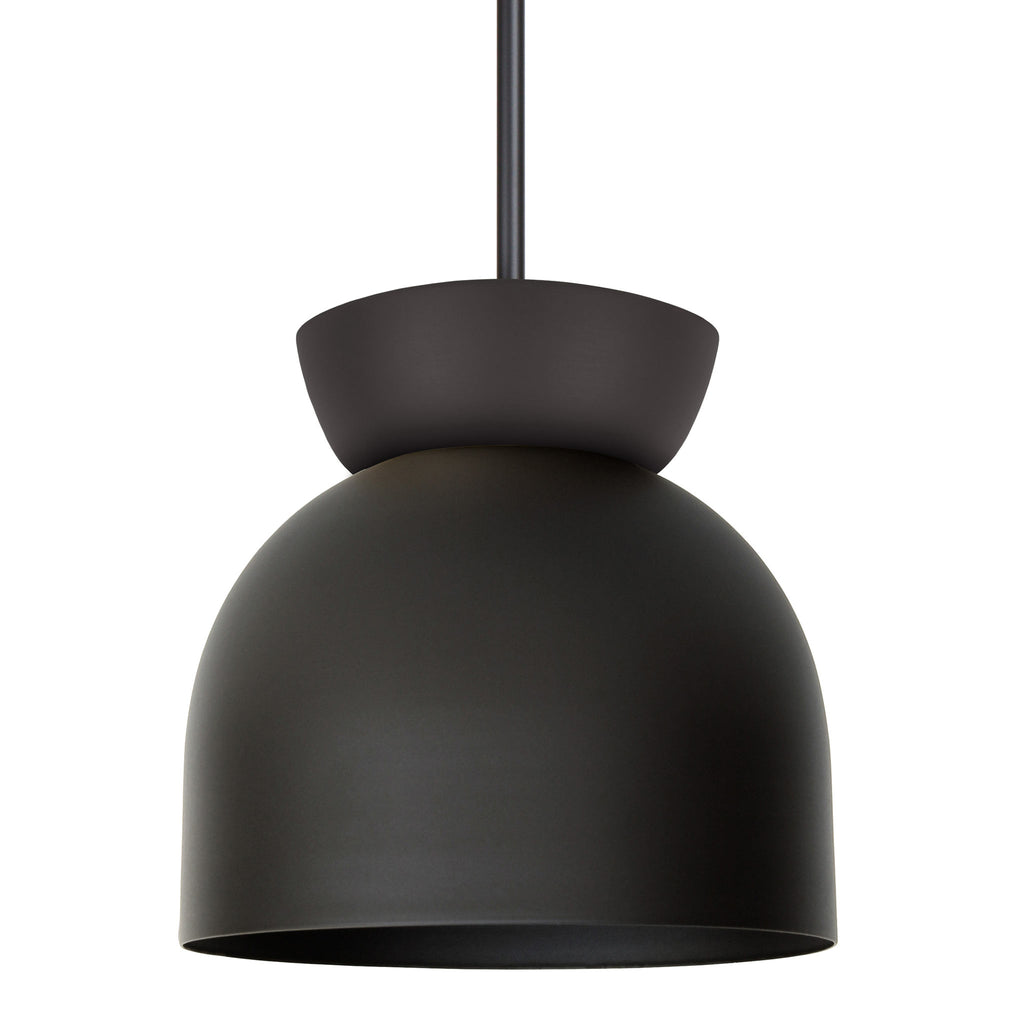 Amélie Luxe 8" Pendant shown in Matte Black