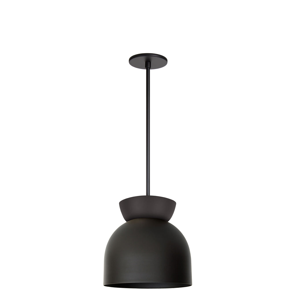 Amélie Luxe 10" Pendant shown in Matte Black