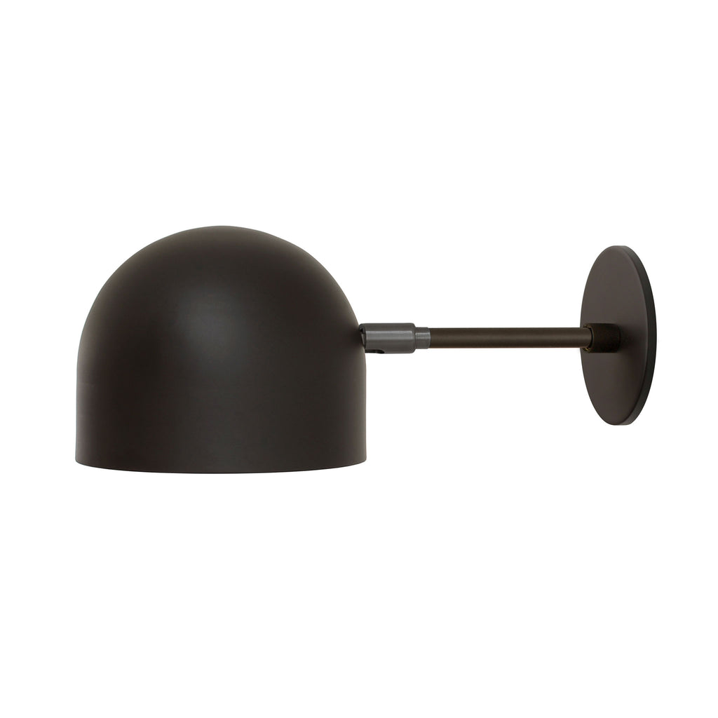 Amélie Sconce 8" Shown in Matte Black with Graphite Patina. 