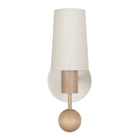 Amherst sconce shown in Maple with Natural White Glaze ceramic
