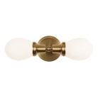 Archie Double shown in Heirloom Brass