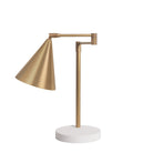 Petra Articulated Lamp shown in Heirloom Brass