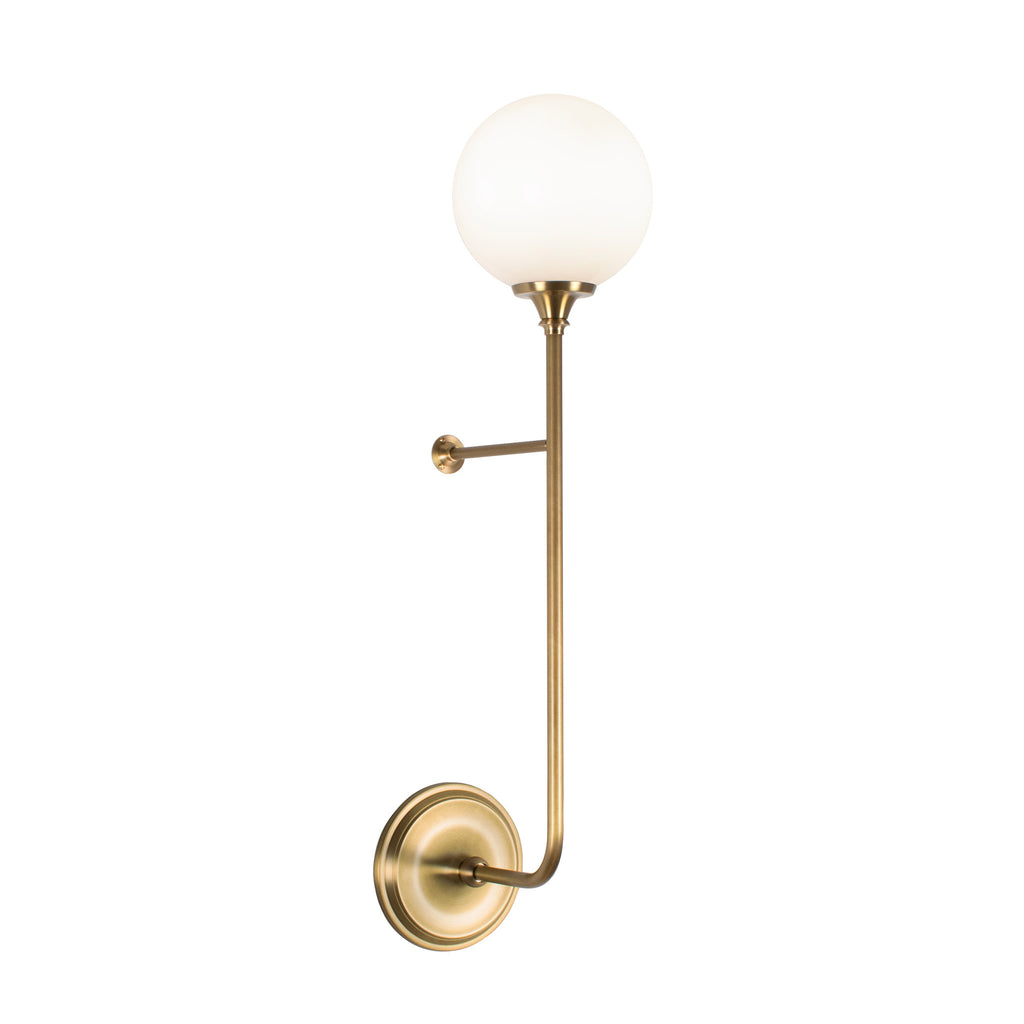 Beverly 6" shown in Heirloom Brass with 27" length