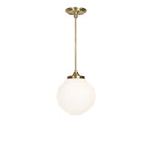 Bijou Pendant 10" Globe shown in Brass
