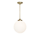 Bijou Pendant 12" Globe shown in Brass
