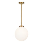 Bijou Pendant 12" Globe shown in Heirloom Brass