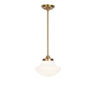 Bijou Pendant 10" Tulip shown in Heirloom Brass