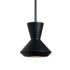 Bobbie Rod Pendant shown in Eclipse Black Glaze Ceramic with a Matte Black Metal finish