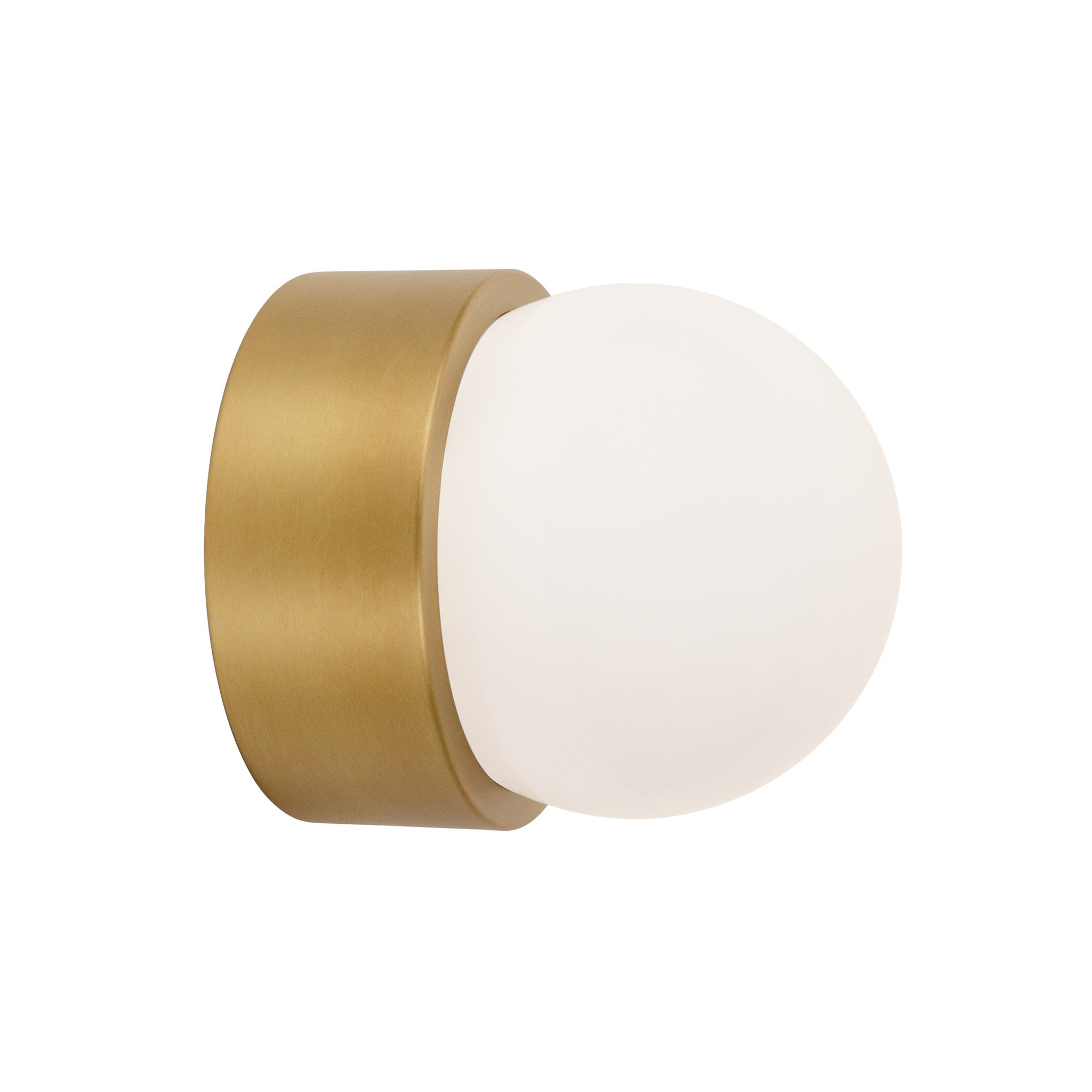 Brass Cutie Sconce shown in Heirloom Brass