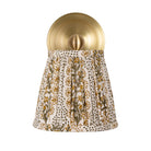 Cambridge Sconce shown in Brass with a Winfleur Mustard Shade