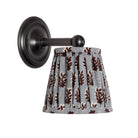 Cambridge Sconce shown in Graphite Patina with a Trulli Auburn Shade