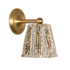 Cambridge Sconce shown in Heirloom Brass with a Winfleur Mustard Shade