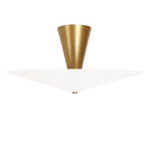 Celeste Surface shown in White with Heirloom Brass