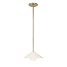 Elvia Pendant shown in Brass