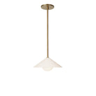 Elvia Pendant shown in Heirloom Brass