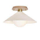 Elvia Surface shown in Brass with a Maple Wood canopy