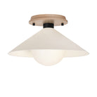 Elvia Surface shown in Matte Black with a Maple Wood canopy