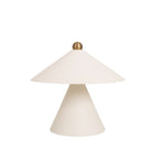 Elvia Lamp shown in Bone unglazed ceramic