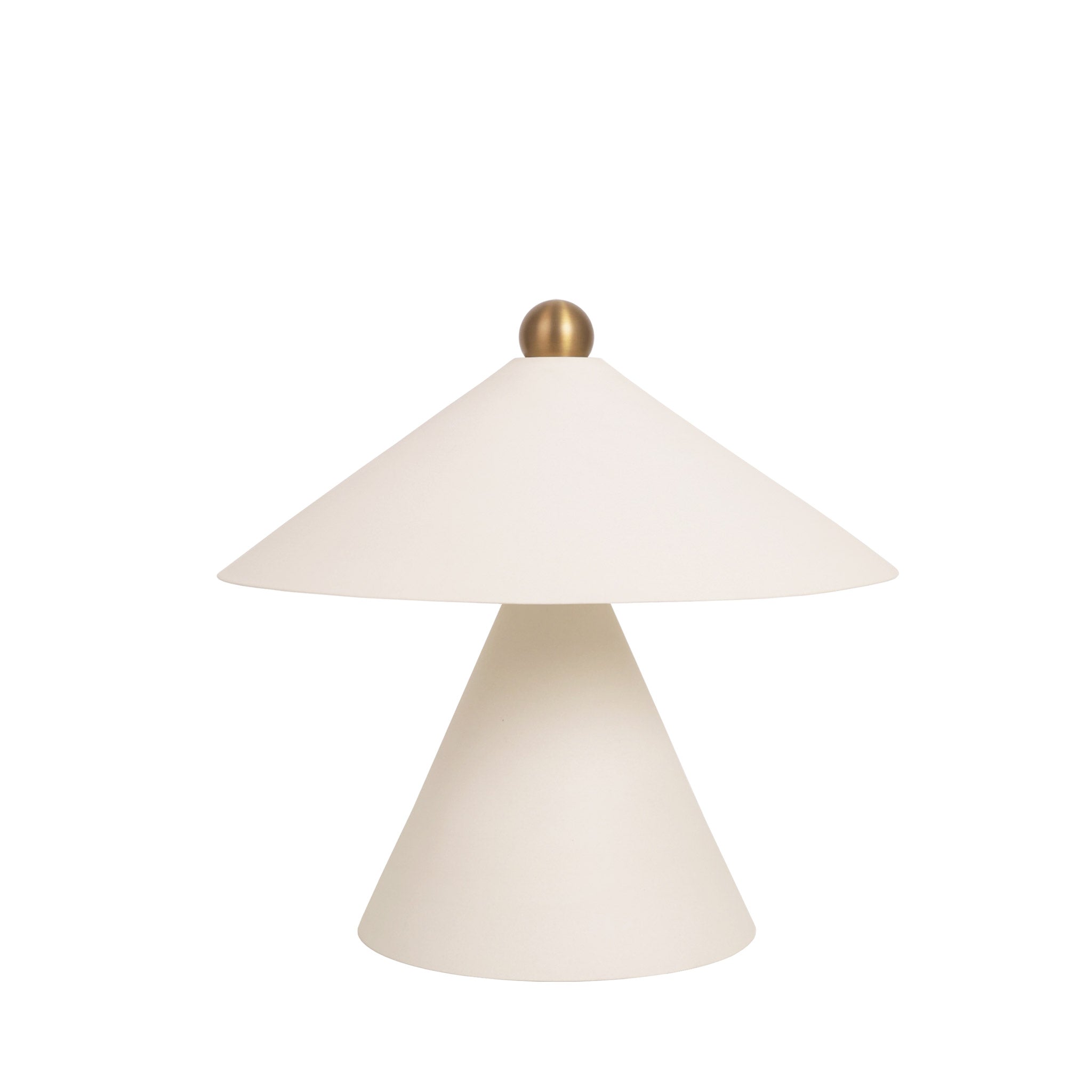 Elvia Lamp shown in Bone unglazed ceramic