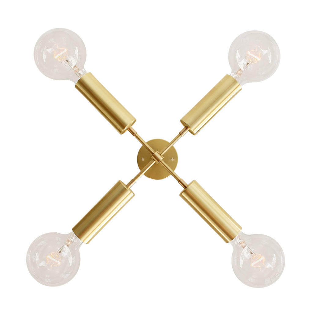 Fjord Compass for Vaulted Ceiling shown in Brass