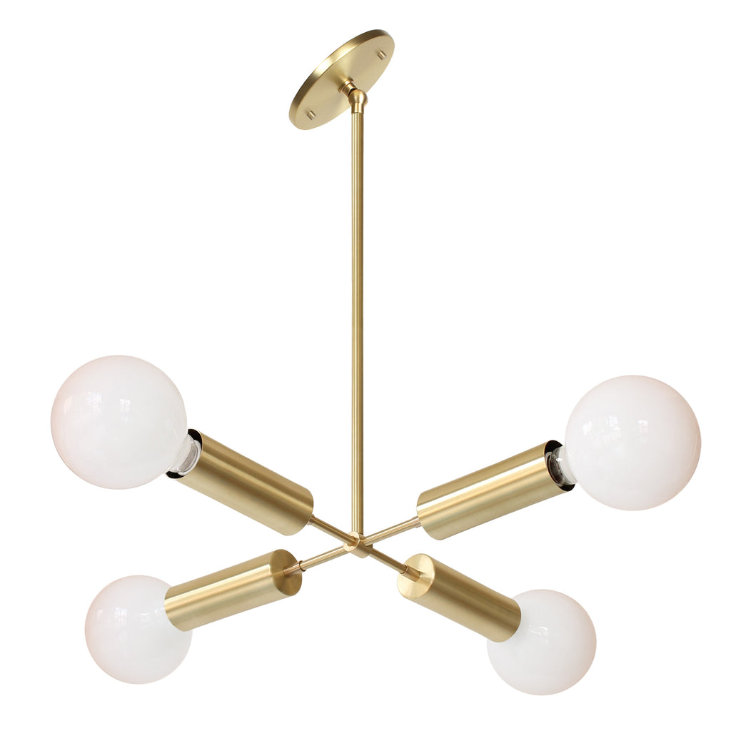 Fjord Compass for Vaulted Ceiling shown in Brass