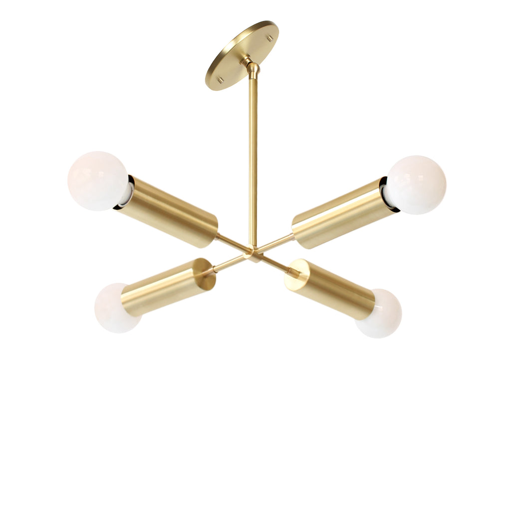 Fjord Compass for Vaulted Ceiling shown in Brass