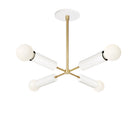 Fjord Compass shown in White and Brass