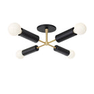 Fjord Compass Surface shown in Matte Black and Brass