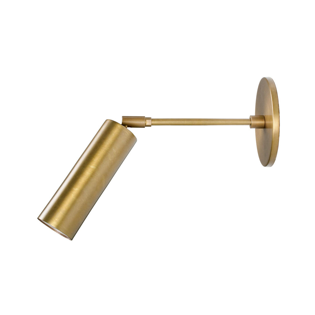 Fjord Spot with 6" arm shown in Heirloom Brass