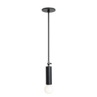 Fjord Spot Pendant shown in Matte Black with Standard Socket Placement