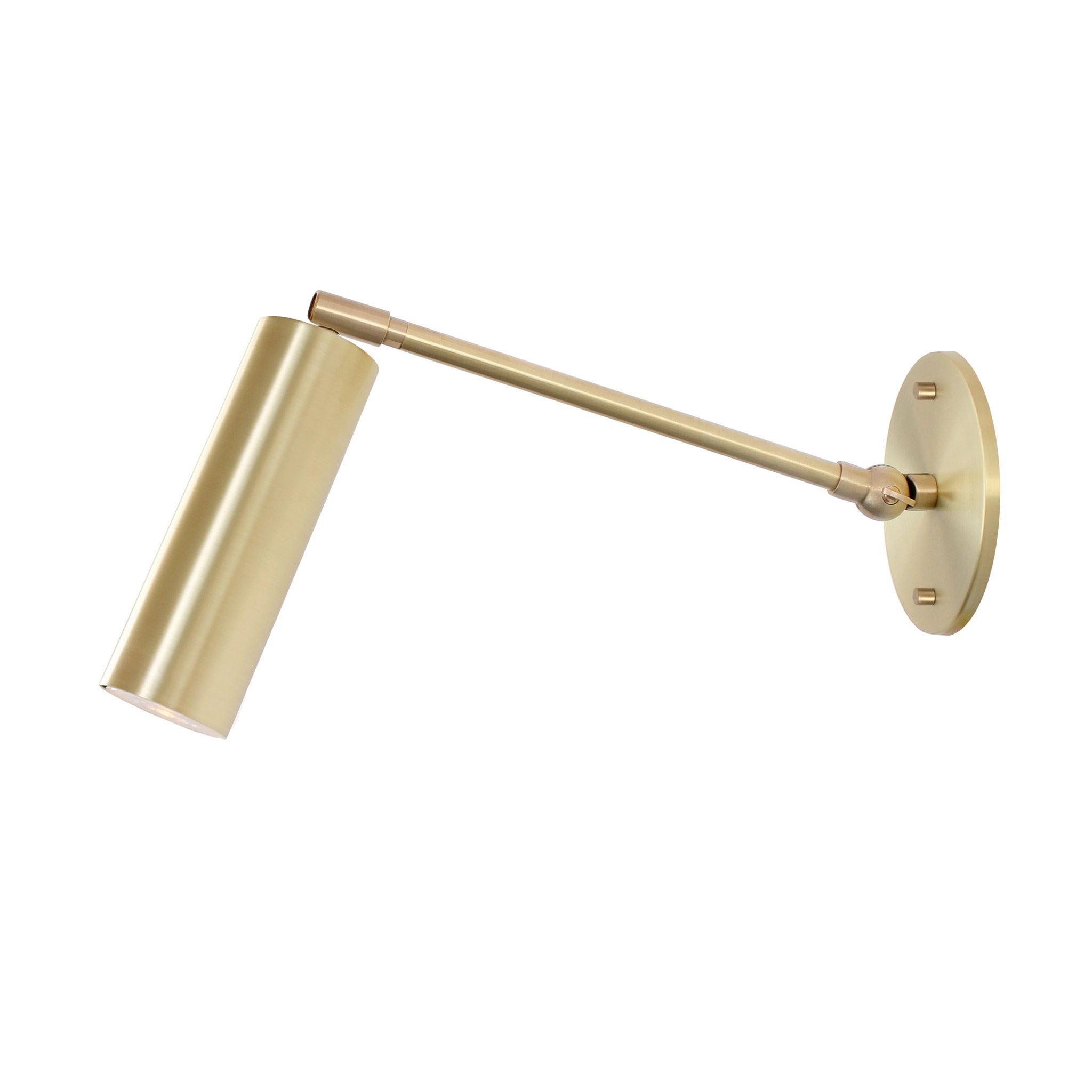 Fjord Spot Single Articulated shown in Brass with an 8" rod