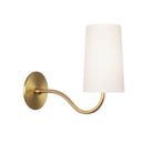 Genevieve Sconce shown in Heirloom Brass