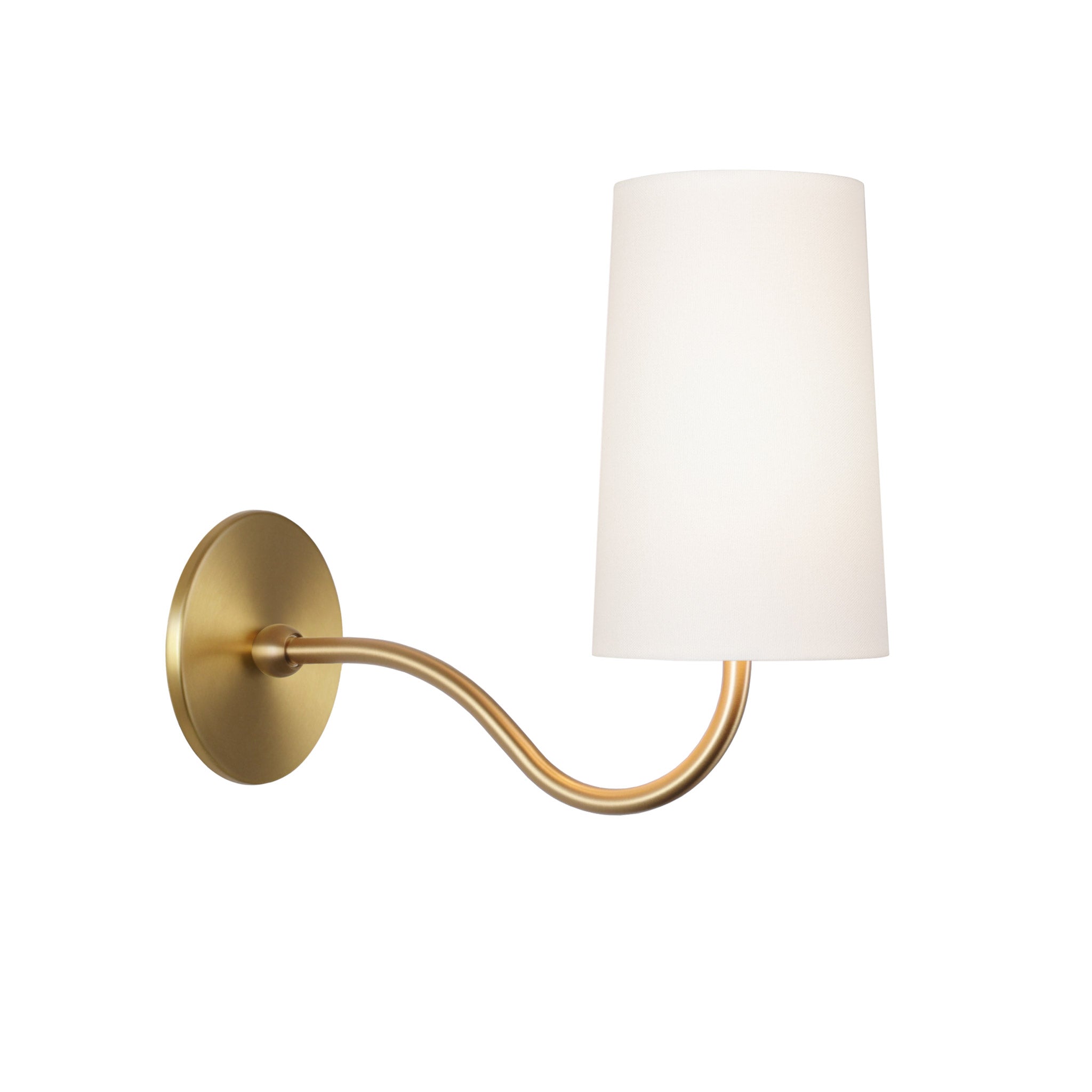 Genevieve Sconce shown in Heirloom Brass
