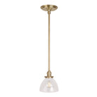 Grace Rod Pendant shown in Brass