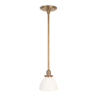 Grace Rod Pendant shown in Heirloom Brass