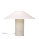 Hill Table Lamp shown in gloss crackle glaze ceramic