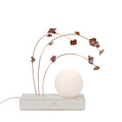 Ikebana Table Lamp shown in Copper flower finish
