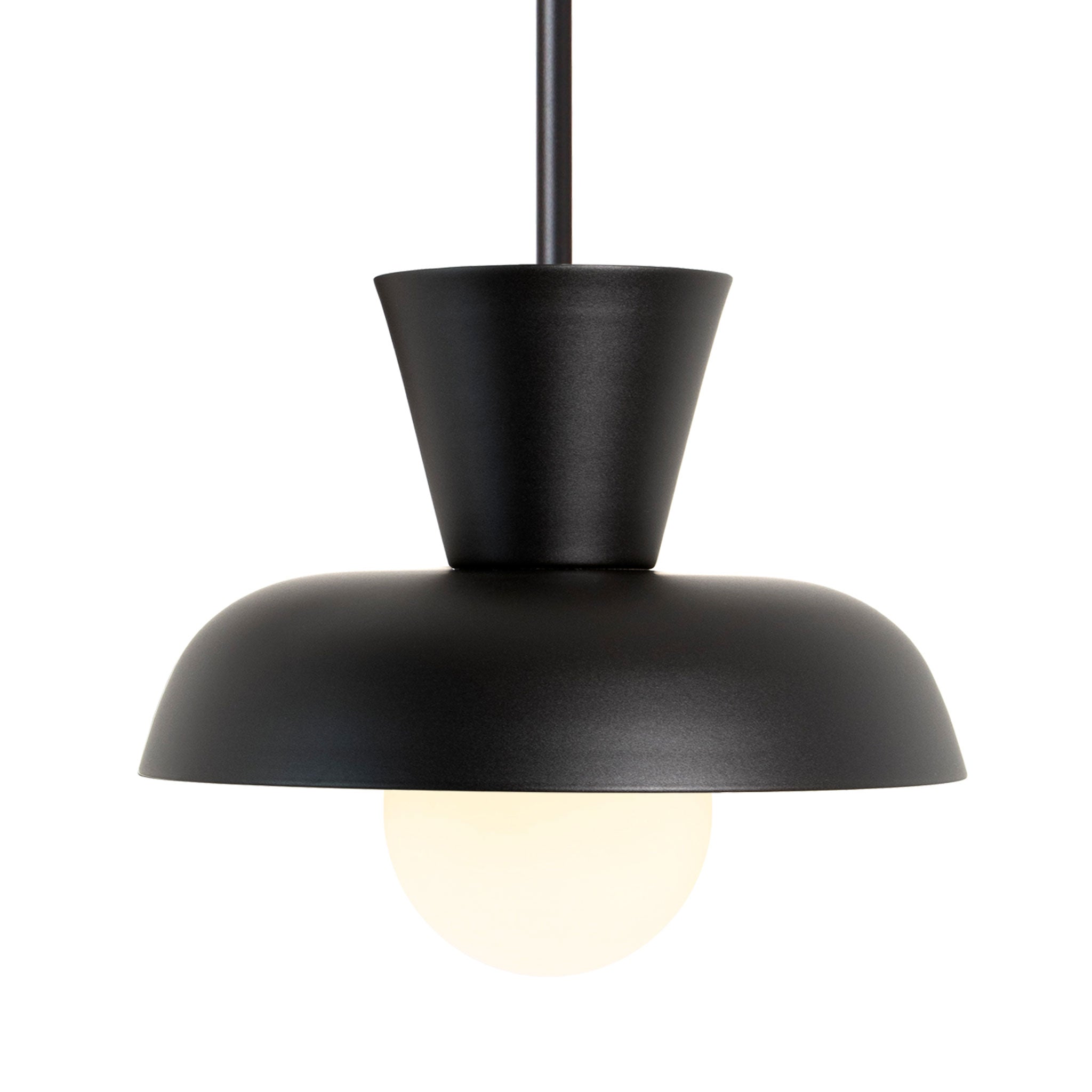 Isle Rod Pendant shown in Matte Black